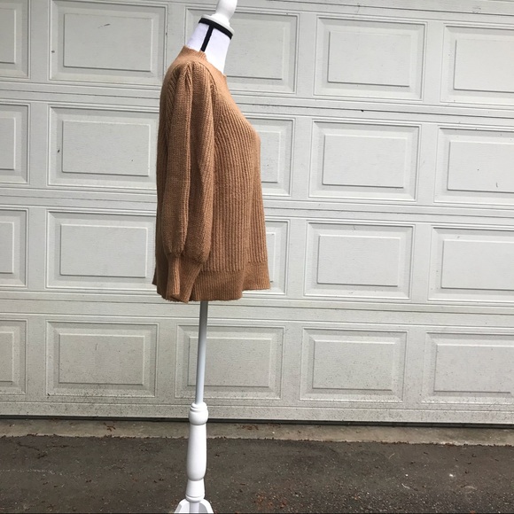 Halogen Oversized mock neck rust sweater I or 1 - Picture 10 of 14